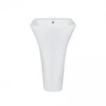 Раковина моноблок Mixxus BEVEL-1101 с отверстием под смеситель и переливом 450х435х835mm (MI6697)