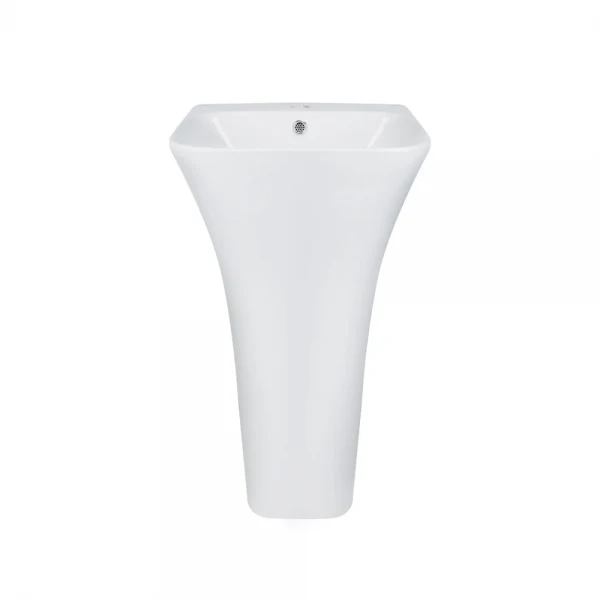 Раковина моноблок Mixxus BEVEL-1101 с отверстием под смеситель и переливом 450х435х835mm (MI6697)