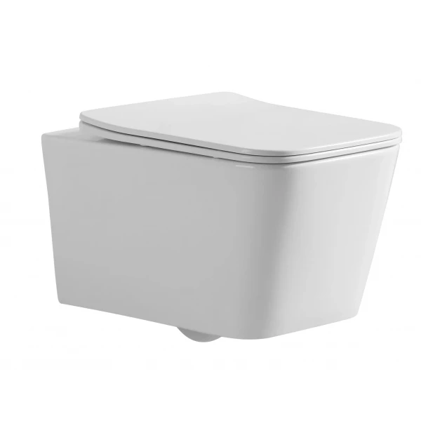 Унітаз підвісний Mixxus QUADRO-0304-R 520x360x365mm, система змиву RIMLESS (MI6707)