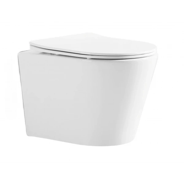 Унитаз подвесной Mixxus BEVEL-0302-R 520x360x365mm, система смыва RIMLESS (MI6709)