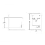 Биде подвесное Mixxus QUADRO-0502 520x360x290mm (MI6713)