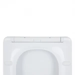 Сидіння-кришка для унітазу Mixxus SEAT COVER QUADRO-2001 з мікроліфтом 450x360x60mm (MI6717)