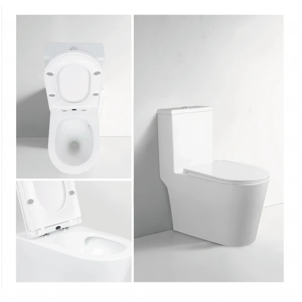 Унітаз моноблок підлоговий Mixxus BEVEL-0406-T1 690х360х790mm, система змиву TORNADO 1.0 (MI6729)