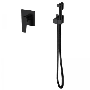 Змішувач для гігієнічного душу Mixxus Premium MONE 002 INNER Black вбудований з лійкою (MI6779)