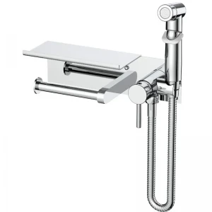 Змішувач для гігієнічного душу Mixxus Premium HANS 069 з тримачем для туалетного паперу (MI6785)