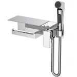 Змішувач для гігієнічного душу Mixxus Premium MARK 069 з тримачем для туалетного паперу (MI6786)