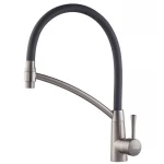 Смеситель для кухни Mixxus Premium ROSSI 017 латунный графит с гибким изливом (MI6829)