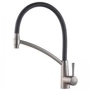 Смеситель для кухни Mixxus Premium ROSSI 017 латунный графит с гибким изливом (MI6829) Смеситель для кухни Mixxus Premium ROSSI 017 латунный графит с гибким изливом (MI6829)