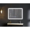 Дзеркало Mixxus FLAT MR04-100x80 з LED Touch, Anti-fog, димером, регулюванням яскравості, годинником (MI6927)
