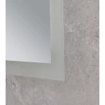 Зеркало Mixxus FLAT MR04-80x60 с Led Touch, Anti-fog, димером, регулятором яркости, часами (MI6928)