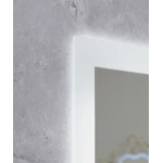 Зеркало Mixxus FLAT MR04-80x60 с Led Touch, Anti-fog, димером, регулятором яркости, часами (MI6928)