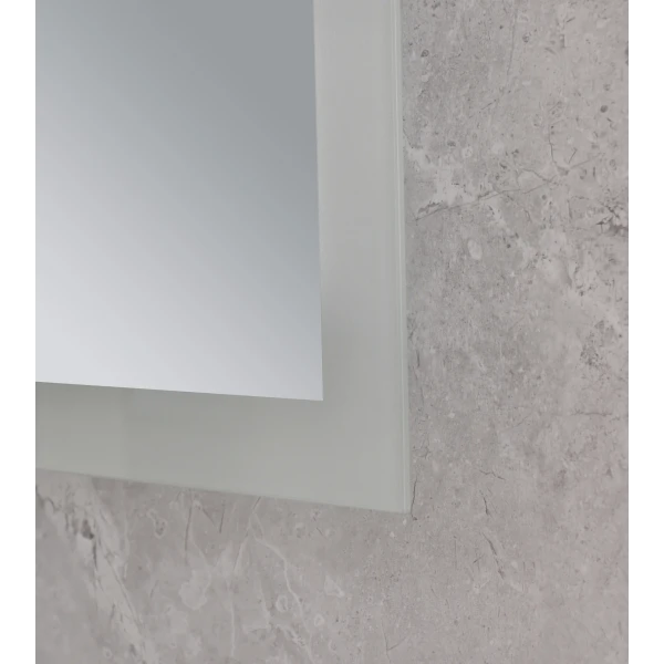 Дзеркало Mixxus FLAT MR04-80x60 з LED Touch, Anti-fog, димером, регулюванням яскравості, годинником (MI6928)