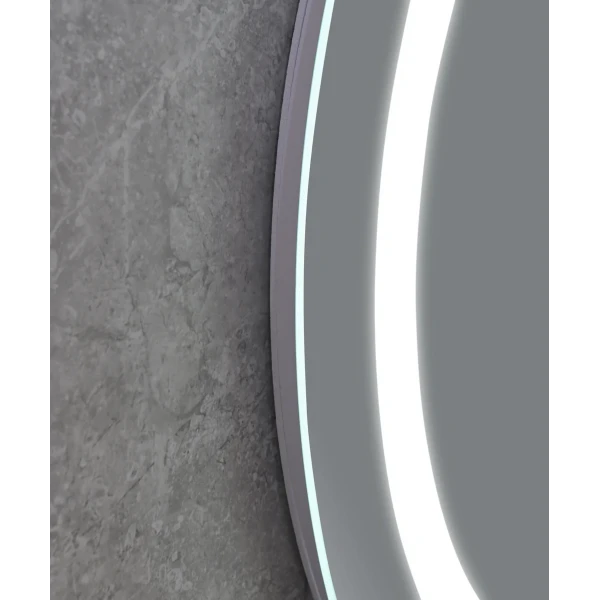 Зеркало Mixxus PLAIN MC02-80 с Led Touch, Anti-fog, димером, регулятором яркости, часами (MI6931)