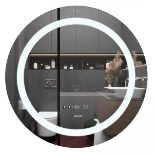 Зеркало Mixxus PLAIN MC02-80 с Led Touch, Anti-fog, димером, регулятором яркости, часами (MI6931)