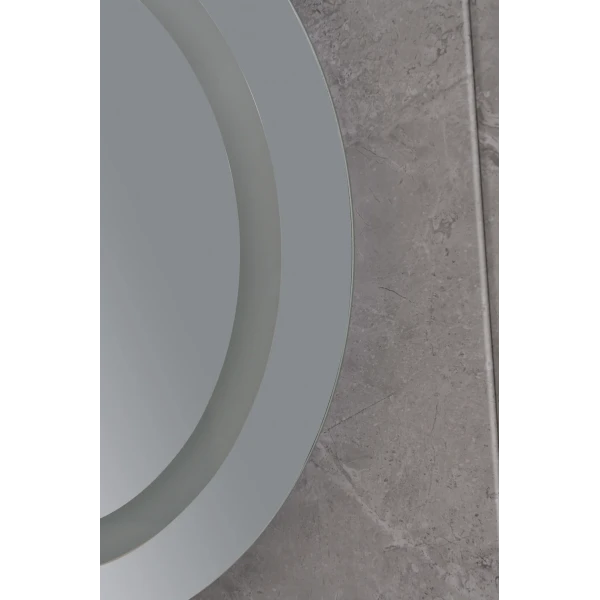 Дзеркало Mixxus PLAIN MC02-80 з LED Touch, Anti-fog, димером, регулюванням яскравості, годинником (MI6931)