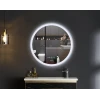 Дзеркало Mixxus PLAIN MC10-80 з LED Touch, Anti-fog, димером, регулюванням яскравості, годинником (MI6932)