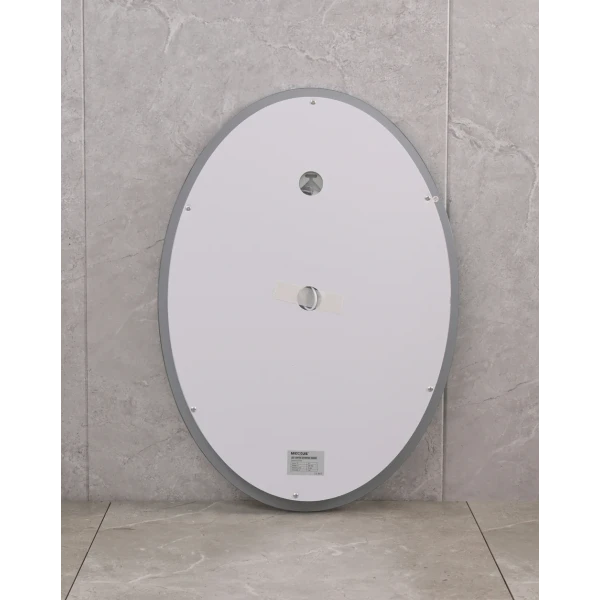 Дзеркало Mixxus PLAIN MV02-60x80 з LED Touch, Anti-fog, димером, регулюванням яскравості, годинником (MI6933)