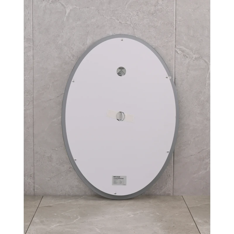 Дзеркало Mixxus PLAIN MV02-60x80 з LED Touch, Anti-fog, димером, регулюванням яскравості, годинником (MI6933)