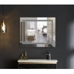 Дзеркало Mixxus WARM MR02-80x80 з LED Touch, Anti-fog, димером, регулюванням яскравості, годинником (MI6934)