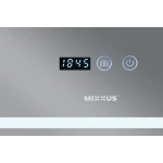 Зеркало Mixxus WARM MR02-100x80 с Led Touch, Anti-fog, димером, регулятором яркости, часами (MI6935)