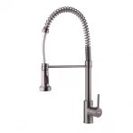 Смеситель для кухни с изливом пружина Mixxus Premium SPRING 017 GRAPHITE (MI6952)