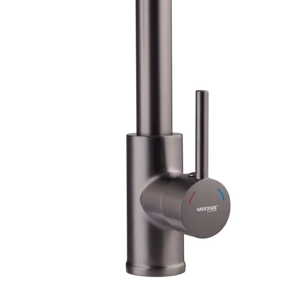 Змішувач для кухні з виливом пружина Mixxus Premium SPRING 017 GRAPHITE (MI6952)