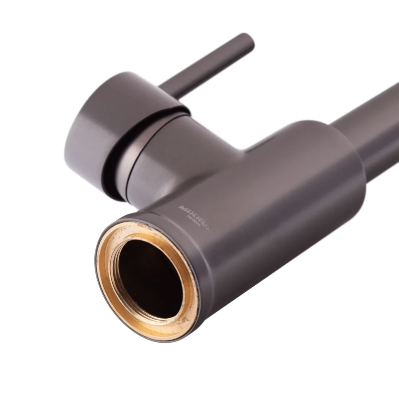 Смеситель для кухни с изливом пружина Mixxus Premium SPRING 017 GRAPHITE (MI6952)