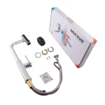 Смеситель для кухни Mixxus Premium HAMMER 014 латунный хром с выдвижным изливом (MI6953)