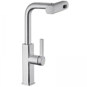 Смеситель для кухни Mixxus Premium HAMMER 014 латунный хром с выдвижным изливом (MI6953)