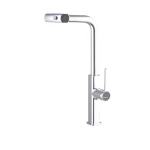 Смеситель для кухни Mixxus Premium HAMMER 014 латунный хром с выдвижным изливом (MI6953)