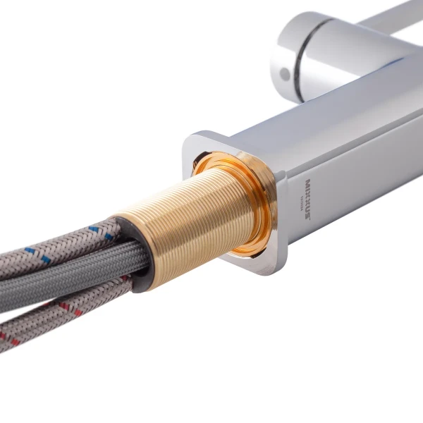 Смеситель для кухни Mixxus Premium HAMMER 014 латунный хром с выдвижным изливом (MI6953)