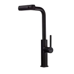 Змішувач для кухні з висувним виливом Mixxus Premium HAMMER 014 BLACK (MI6954)