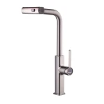 Смеситель для кухни Mixxus Premium HAMMER 014 латунный графит с выдвижным изливом MI6955 (MI6955)