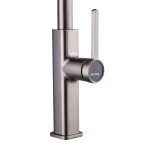 Смеситель для кухни Mixxus Premium HAMMER 014 латунный графит с выдвижным изливом MI6955 (MI6955)
