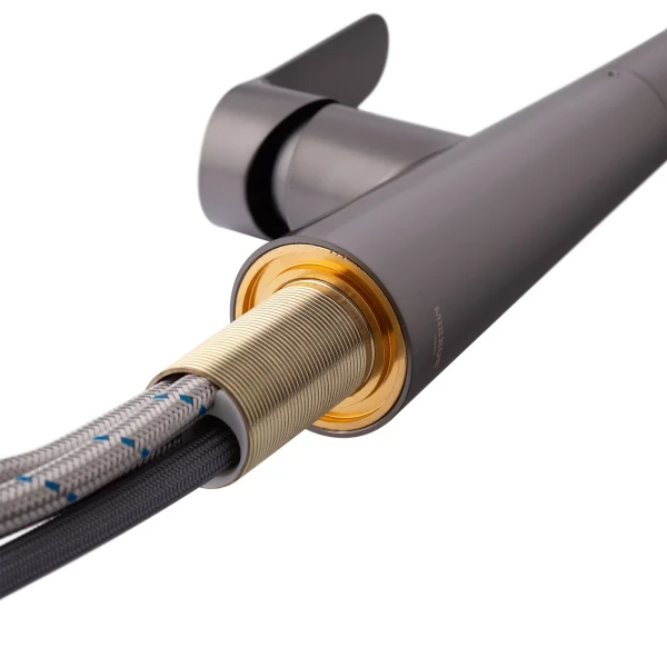 Змішувач для кухні з висувним виливом Mixxus Premium WARTA 014 GRAPHITE (MI6957)