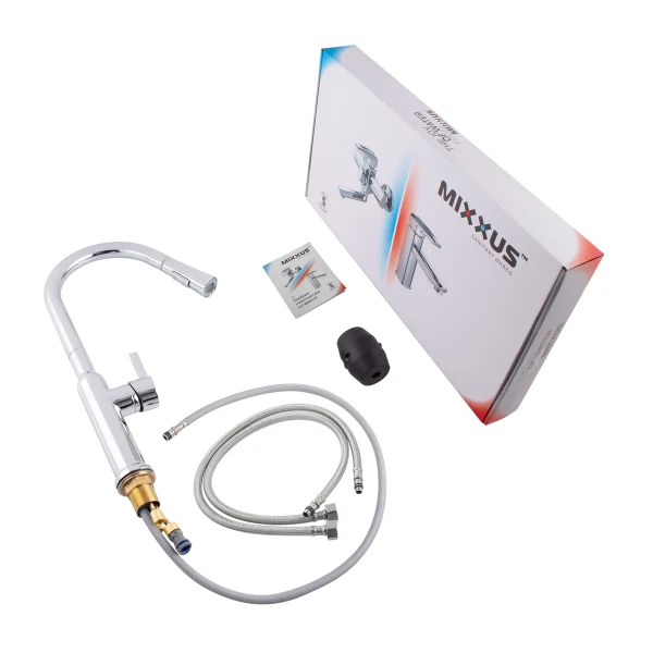 Смеситель для кухни с выдвижным изливом Mixxus Premium PULL 014 (MI6958)