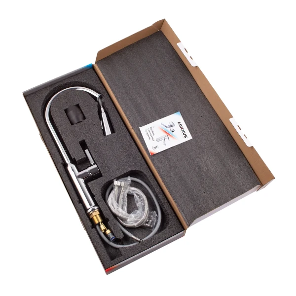 Смеситель для кухни с выдвижным изливом Mixxus Premium PULL 014 (MI6958)