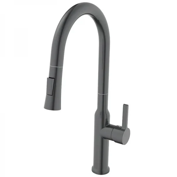Змішувач для кухні з висувним виливом Mixxus Premium PULL 014 GRAPHITE (MI6959)