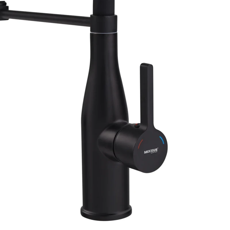 Смеситель для кухни Mixxus Premium Summer 017 BLACK REFL.BLACK (MI6961)