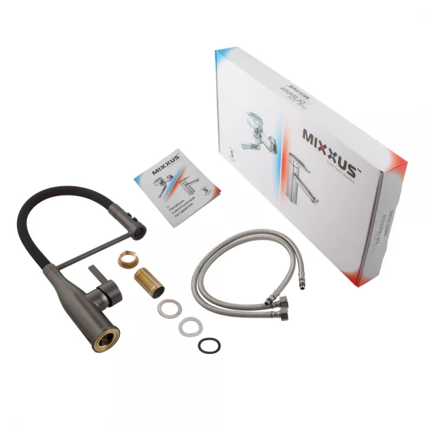 Змішувач для кухні Mixxus Premium Summer 017 GRAPHITE REFL.BLACK (MI6962)