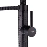 Смеситель для кухни Mixxus Premium Spark 017 латунный черный матовый с гибким изливом (MI6969)