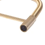 Высокий смеситель для кухни Mixxus Premium Spark 017 GOLD латунный с гибким изливом (MI6972)