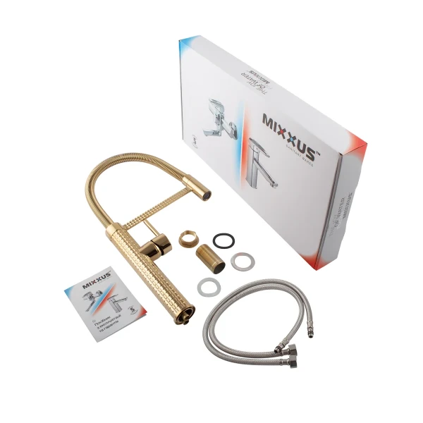 Змішувач для кухні Mixxus Premium Spark 017 GOLD (MI6972)