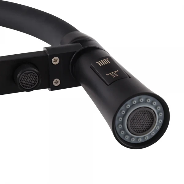 Смеситель для кухни Mixxus Premium Magnet 021 латунный черный с гибким изливом под фильтр (MI6974)