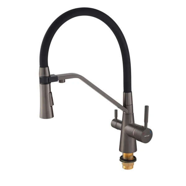 Змішувач для кухні Mixxus Premium Magnet 021 GRAPHITE REFL.BLACK (MI6975)