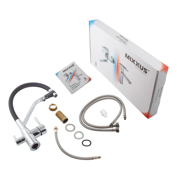 Змішувач для кухні MixxusPremium Gravity 021 REFL.BLACK (MI6977)