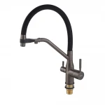 Змішувач для кухні Mixxus Premium Gravity 021 GRAPHITE REFL.BLACK (MI6979)