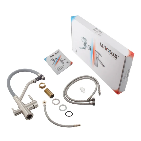 Змішувач для кухні MixxusPremium Gravity 021 SS COLOR REFL.GREY (MI6980)