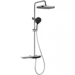 Душевая колонна с термостатическим смесителем MIXXUS PREMIUM SPACE-009-J CHROME с кнопочным переключателем, 3 режима (MI7012)