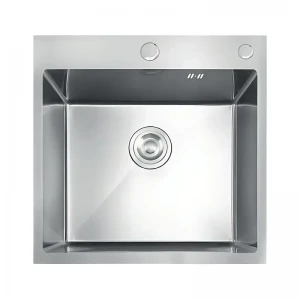 Мойка из нержавеющей стали MIXXUS MH5050 DECOR SS COLOR (MH5050 DECOR NANO-SILVER)(3.0/0.8) цвет нержавейка (MI7040)